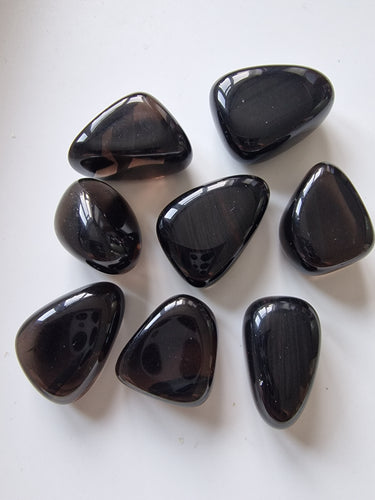 Midnight Lace Obsidian Tumblestone