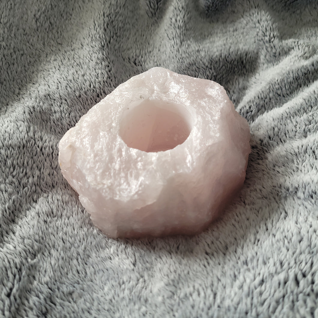 Rose Quartz Tealight Holder