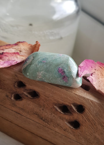 Ruby in Fuchsite Tumblestone