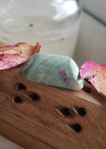 Ruby in Fuchsite Tumblestone