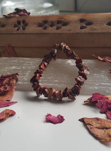 Brecciated Jasper Chip Bracelet