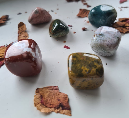 Ocean Jasper Tumblestone