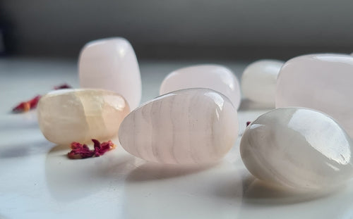 Pink Mangano Calcite Large Tumblestones A Grade