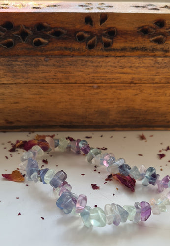 Fluorite Chip Bracelet