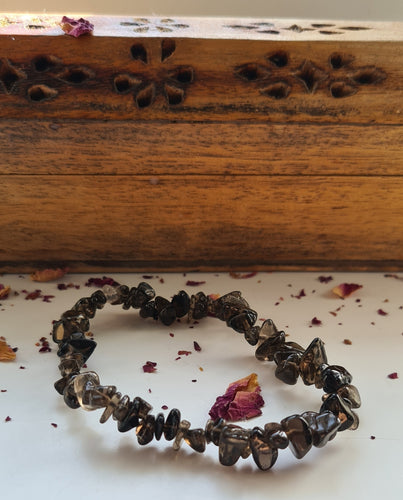 Smokey Quartz Chip Bracelets
