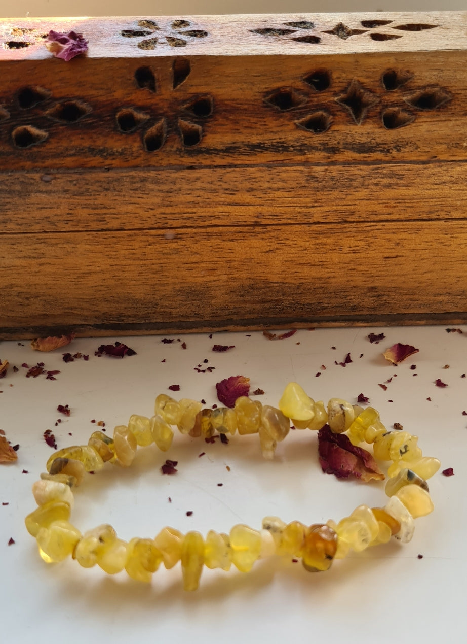 Yellow Aventurine Chip Bracelet