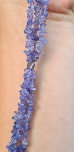 Crystal Chip Pull Necklace