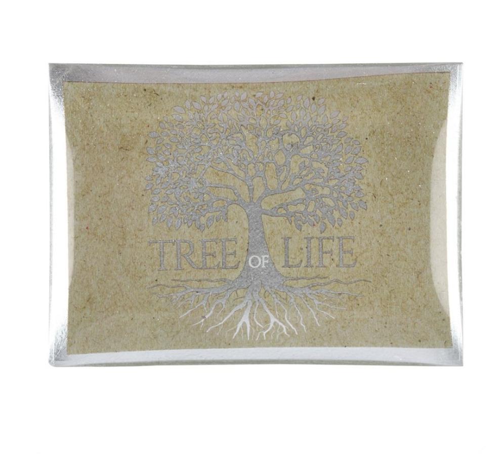 Tree of Life glass trinket dish.