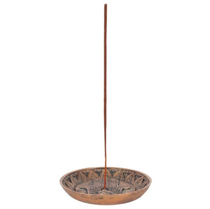 Hamsa hand incense burner plate
