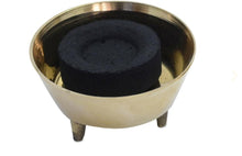 Load image into Gallery viewer, Brass resin/coal burner with Resin